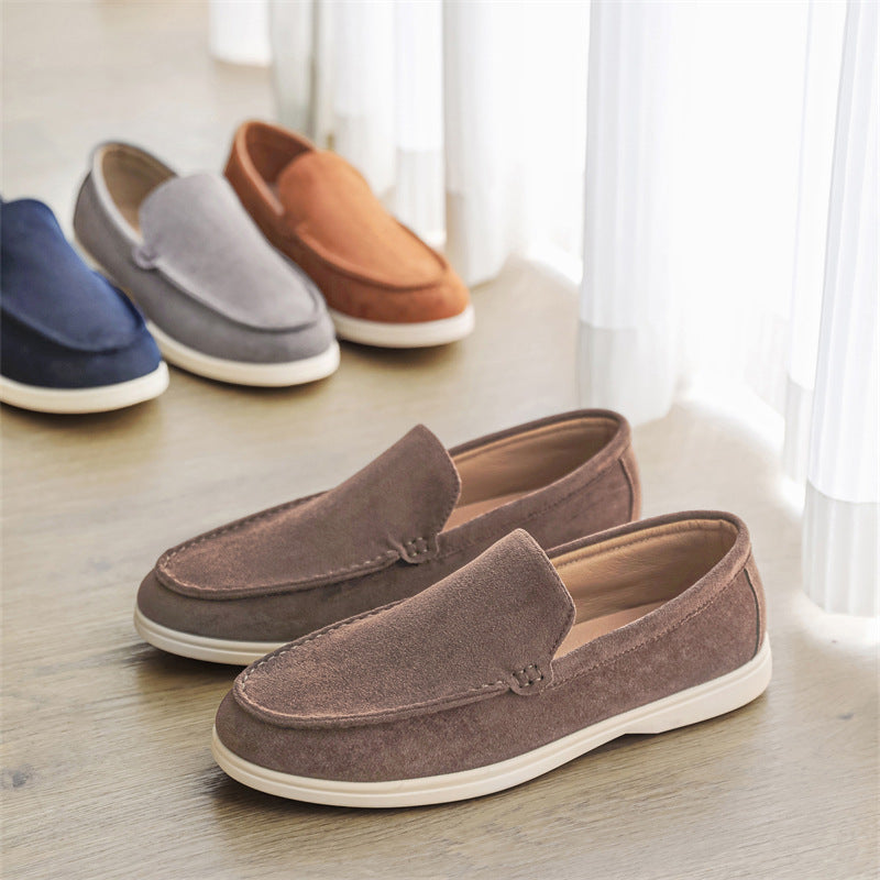 Men’s Suede Slip-On Loafers – Casual Lightweight Driving & Everyday Shoes