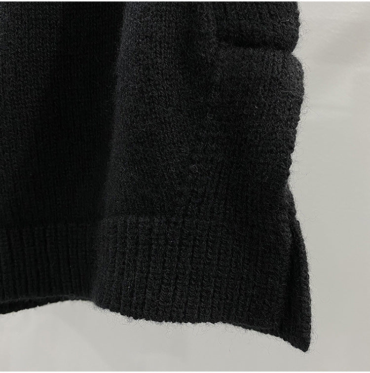 Men’s Dark Style Wool Knit Shorts – Black & Gray Casual Fashion Shorts, Comfortable Stylish Everyday Wear