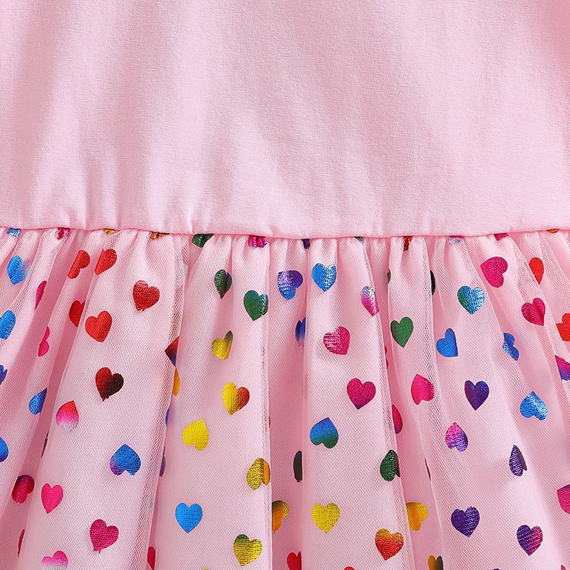 New Girls Dress Summer Short-Sleeved Princess Dress Children's Clothing Children's Gauze Skirt Girl Skirt Hunter Witch Group