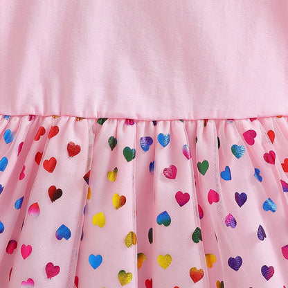 New Girls Dress Summer Short-Sleeved Princess Dress Children's Clothing Children's Gauze Skirt Girl Skirt Hunter Witch Group
