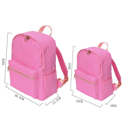 Cross-border Backpack Nylon Waterproof Rainbow Plaid Backpack Advanced Sense Niche Design Large Capacity Portable Backpack