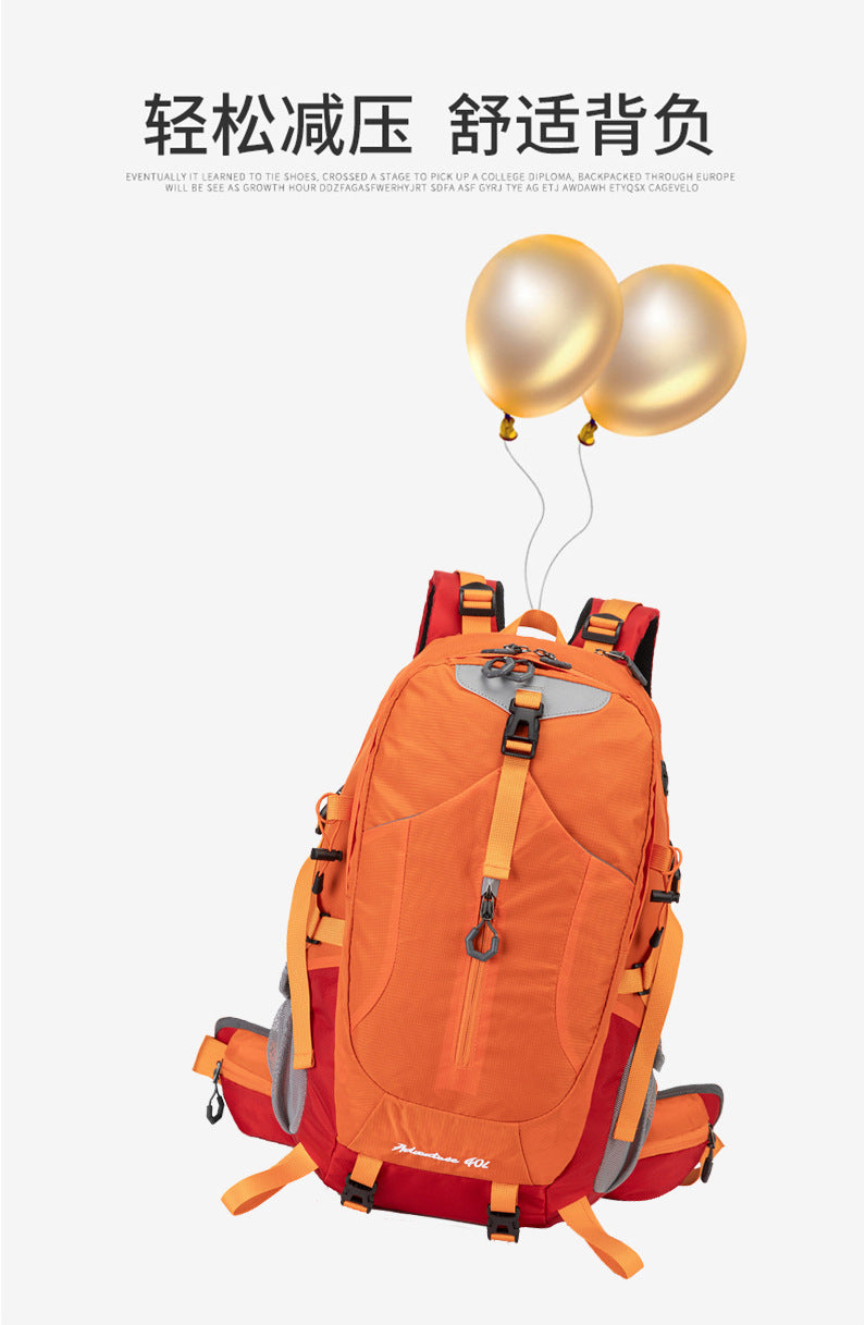 Cross-Border Outdoor Mountaineering Bag 40L Large Capacity Backpack for Men and Women New Hiking Backpack Cycling Bag