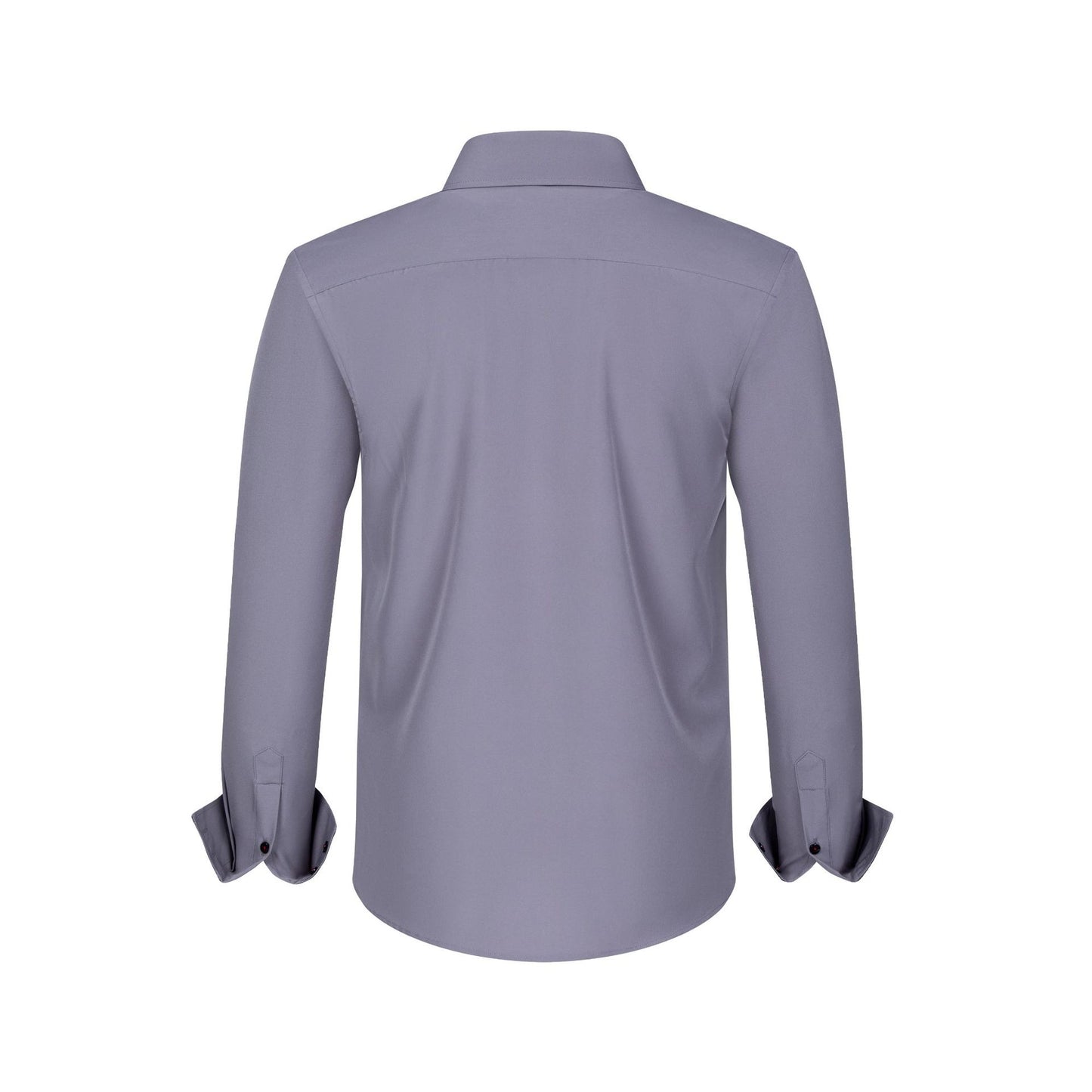 Cross-Border Four-Way Stretch Men's Shirt Polka Dot Color Matching Design Double-Breasted Shirt Men's Amazon Hot Style