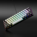 61 key RGB game wired keyboard mouse suit colorful MINI non-mechanical film black and white computer keyboard