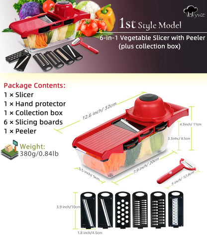 Multifunctional Vegetable Chopper & Grater – Manual Fruit, Potato, Cheese & Onion Slicer
