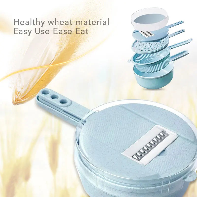 Multifunctional Vegetable Chopper & Grater – Manual Fruit, Potato, Cheese & Onion Slicer